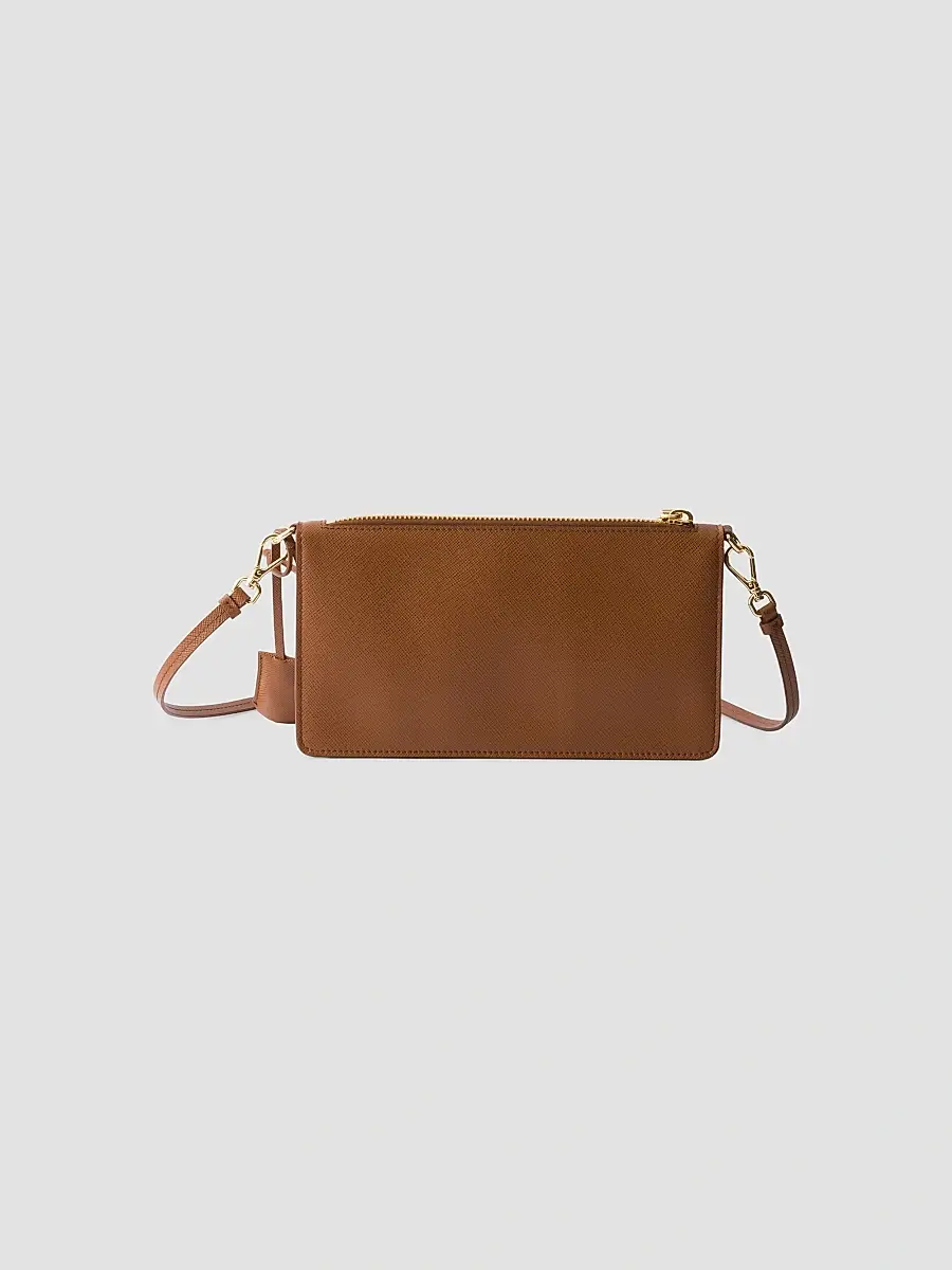 Prada Women's Saffiano Leather Smartphone Pouch | Thumbnail 3 Prada Women's Saffiano Leather Smartphone Pouch | Thumbnail 3