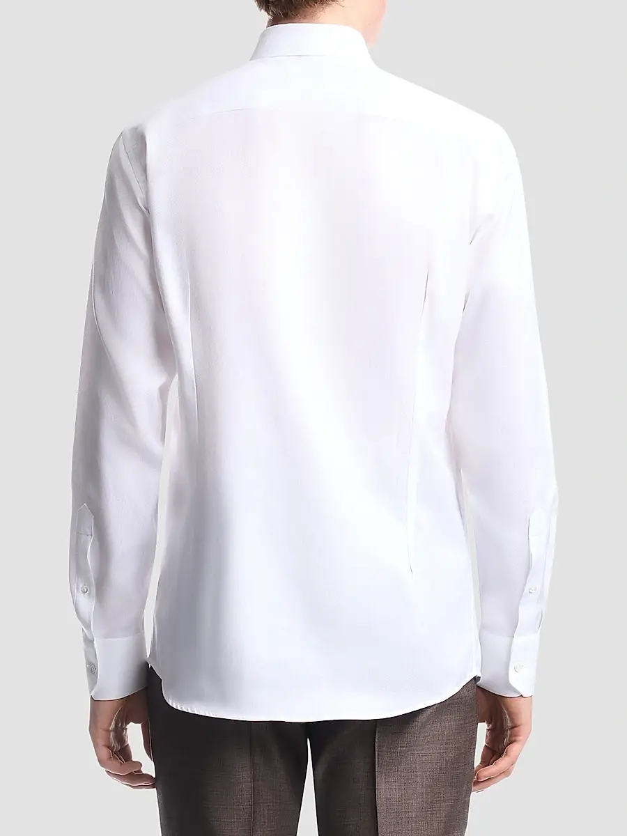 Emporio Armani Men's Cotton Dress Shirt | Thumbnail 2 Emporio Armani Men's Cotton Dress Shirt | Thumbnail 2