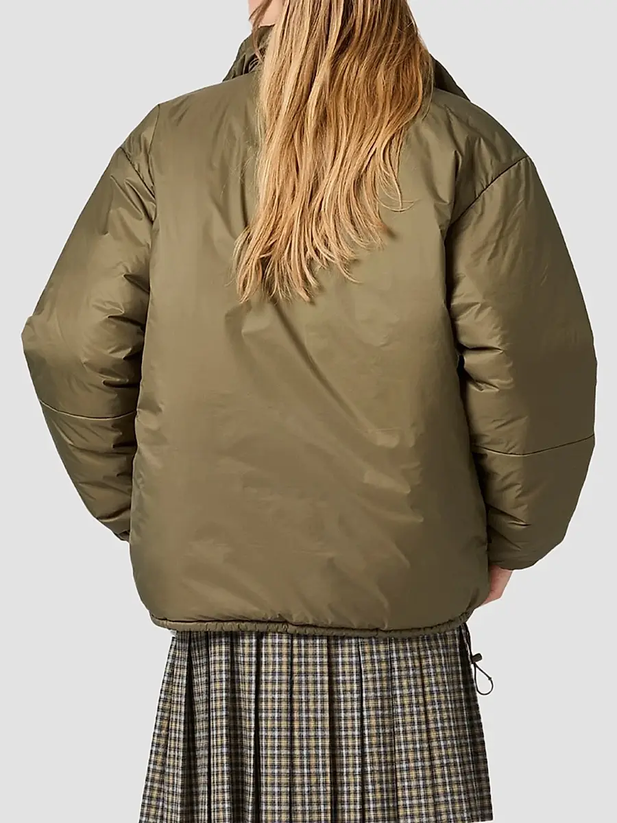 Miu Miu Women's Medium-Weight Ripstop Down Coat | Thumbnail 4 Miu Miu Women's Medium-Weight Ripstop Down Coat | Thumbnail 4