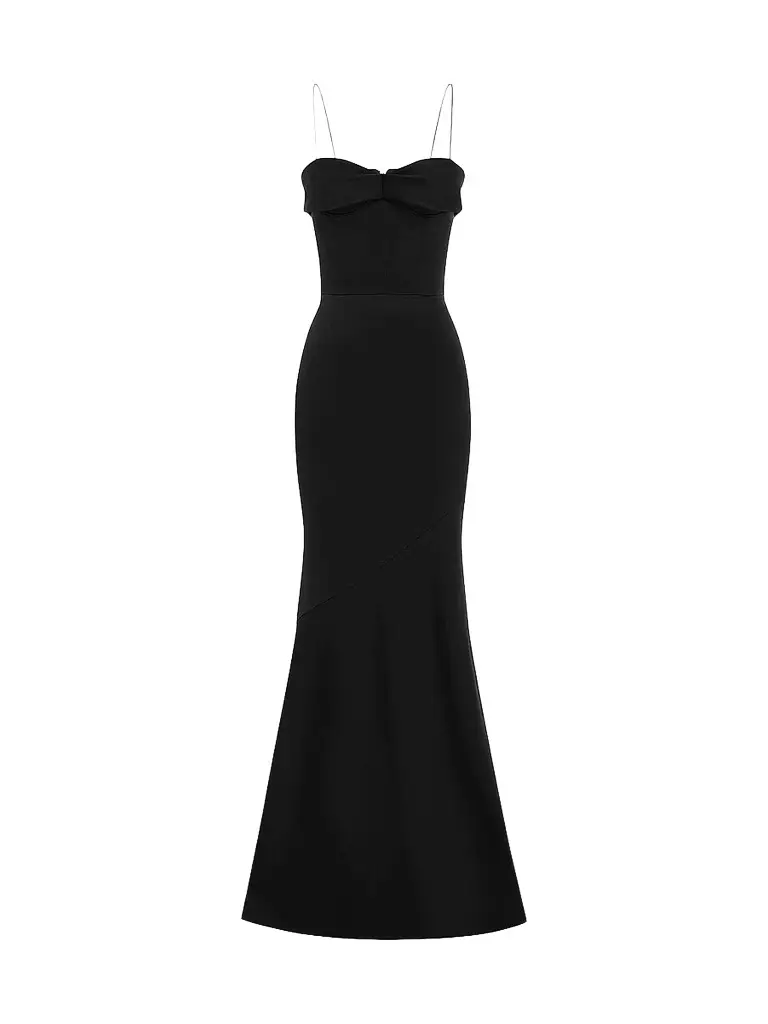 Women's Draped Satin Crêpe Gown