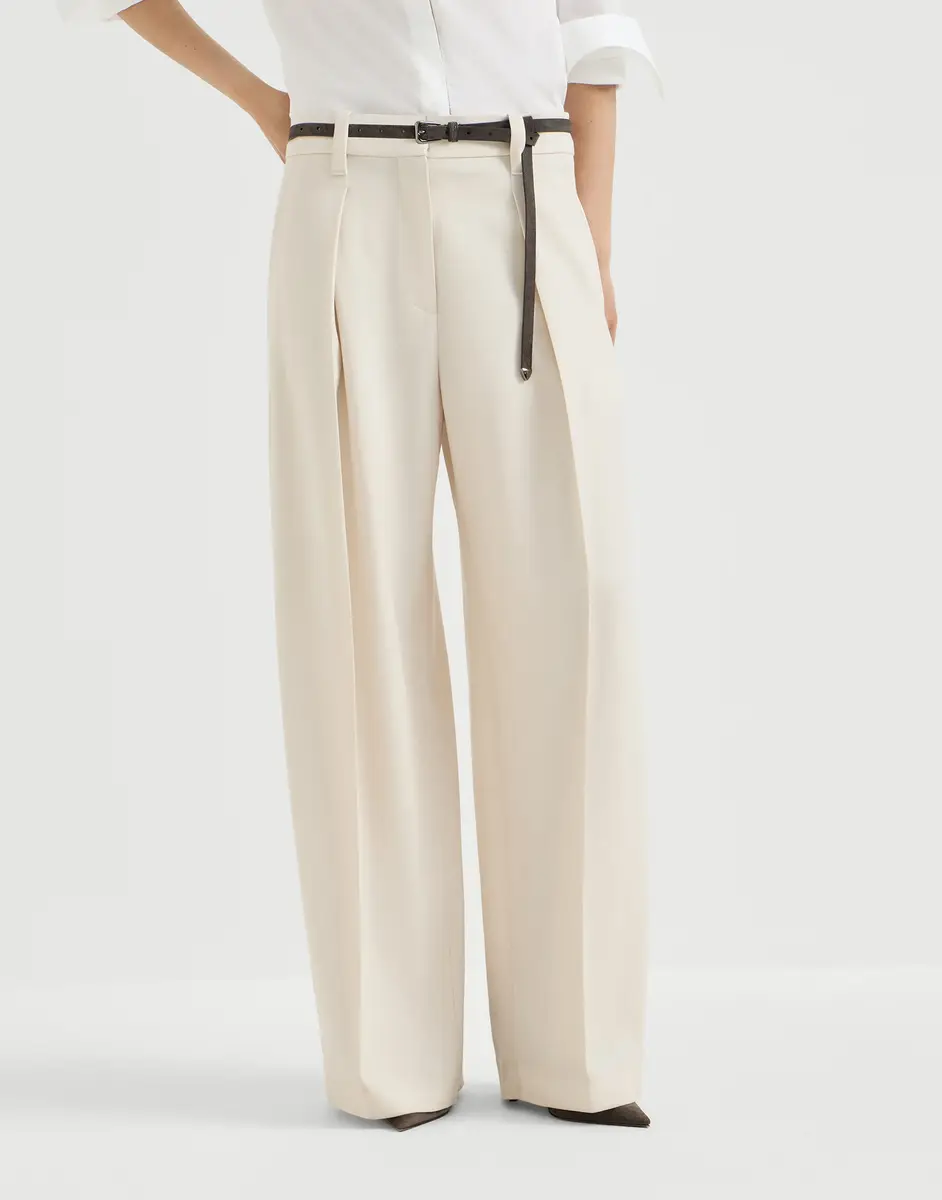Brunello Cucinelli Pleated barrel trousers | Thumbnail 2 Brunello Cucinelli Pleated barrel trousers | Thumbnail 2
