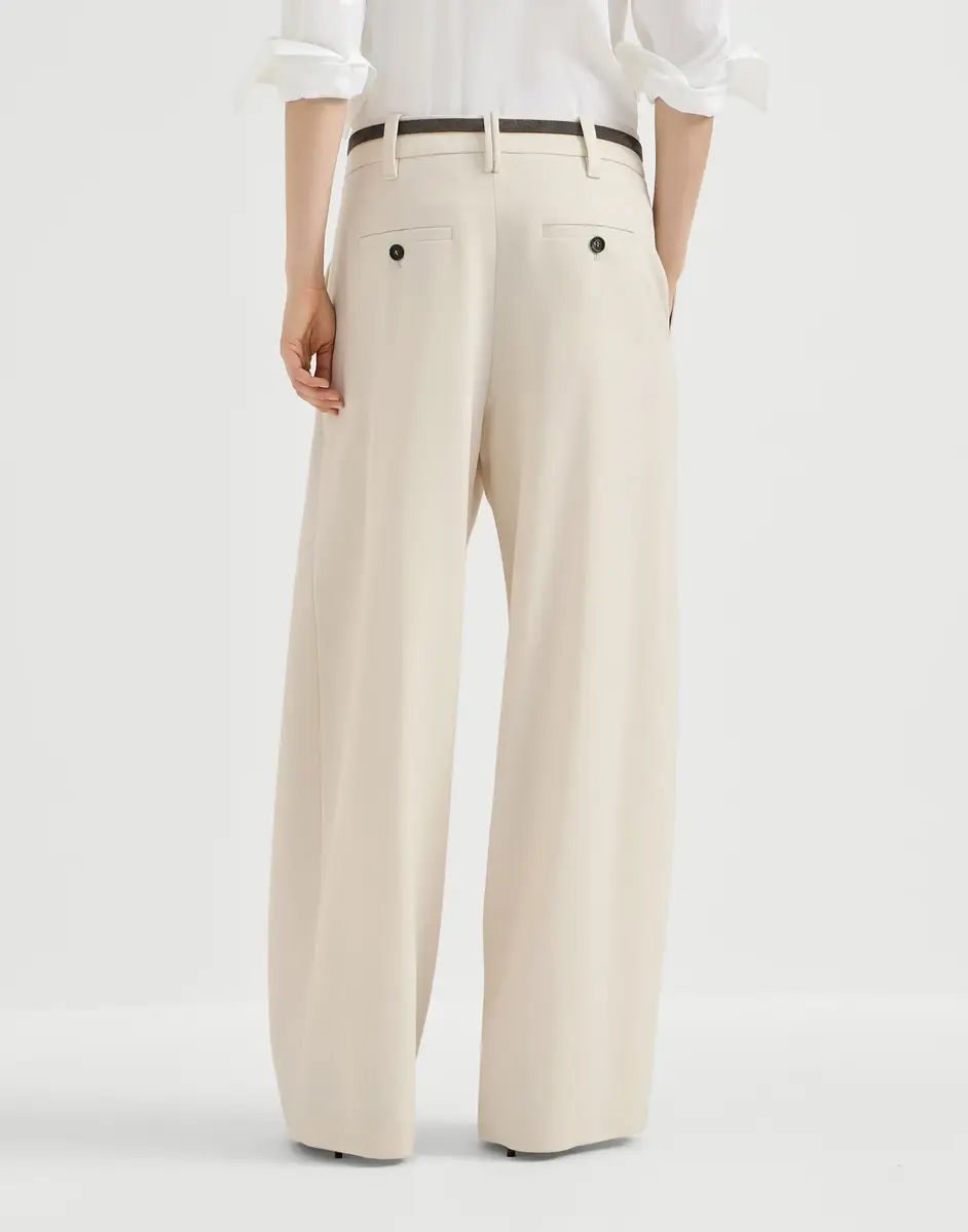 Brunello Cucinelli Pleated barrel trousers | Thumbnail 3 Brunello Cucinelli Pleated barrel trousers | Thumbnail 3