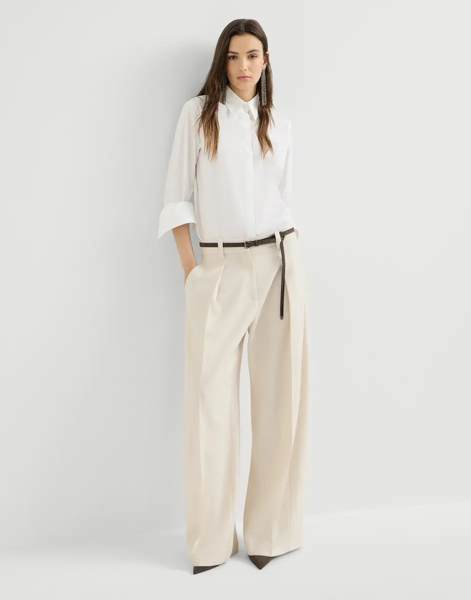 Brunello Cucinelli Pleated barrel trousers | Thumbnail 5 Brunello Cucinelli Pleated barrel trousers | Thumbnail 5
