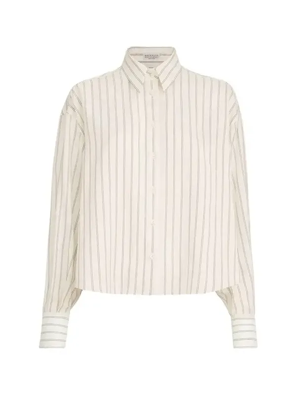 Silk poplin shirt Silk poplin shirt