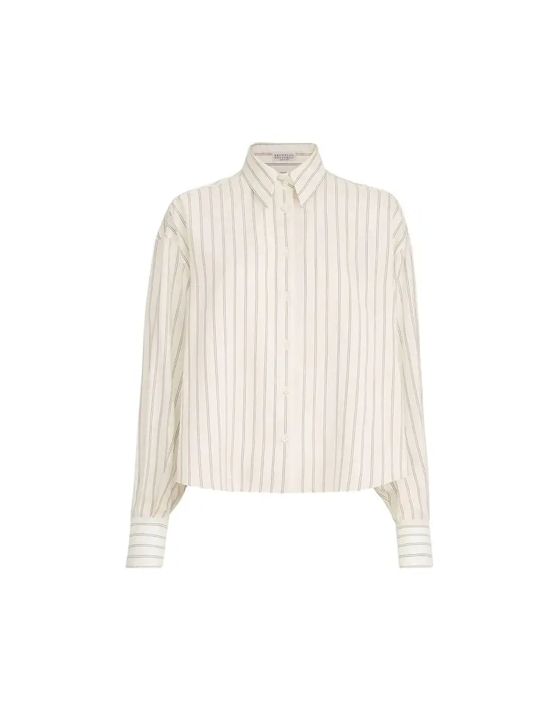 Brunello Cucinelli Silk poplin shirt | Image 1 Brunello Cucinelli Silk poplin shirt | Image 1