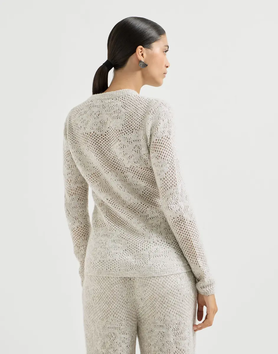Brunello Cucinelli Lace flowers sweater | Thumbnail 3