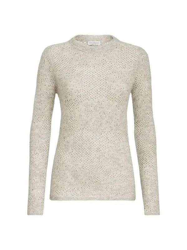Lace flowers sweater