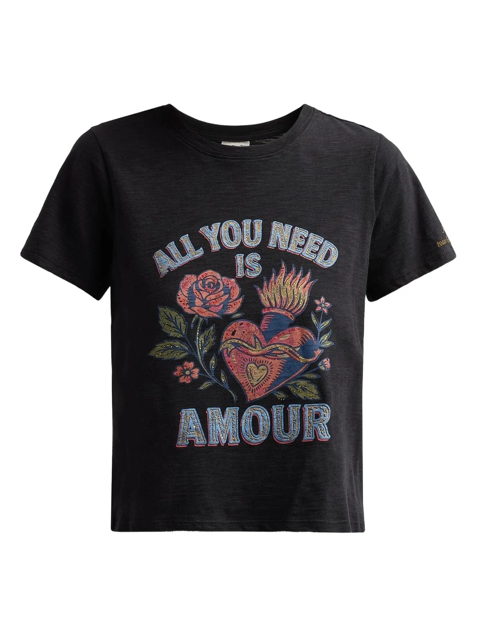 Cinq à Sept Women's All You Need Is Amour Shrunken Band T-Shirt