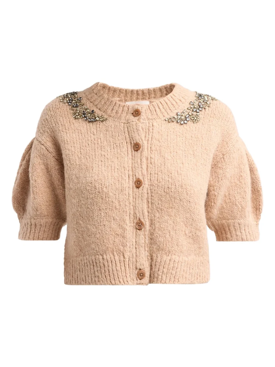 Women's Millicent Crystal-Lace Alpaca-Blend Cardigan Women's Millicent Crystal-Lace Alpaca-Blend Cardigan