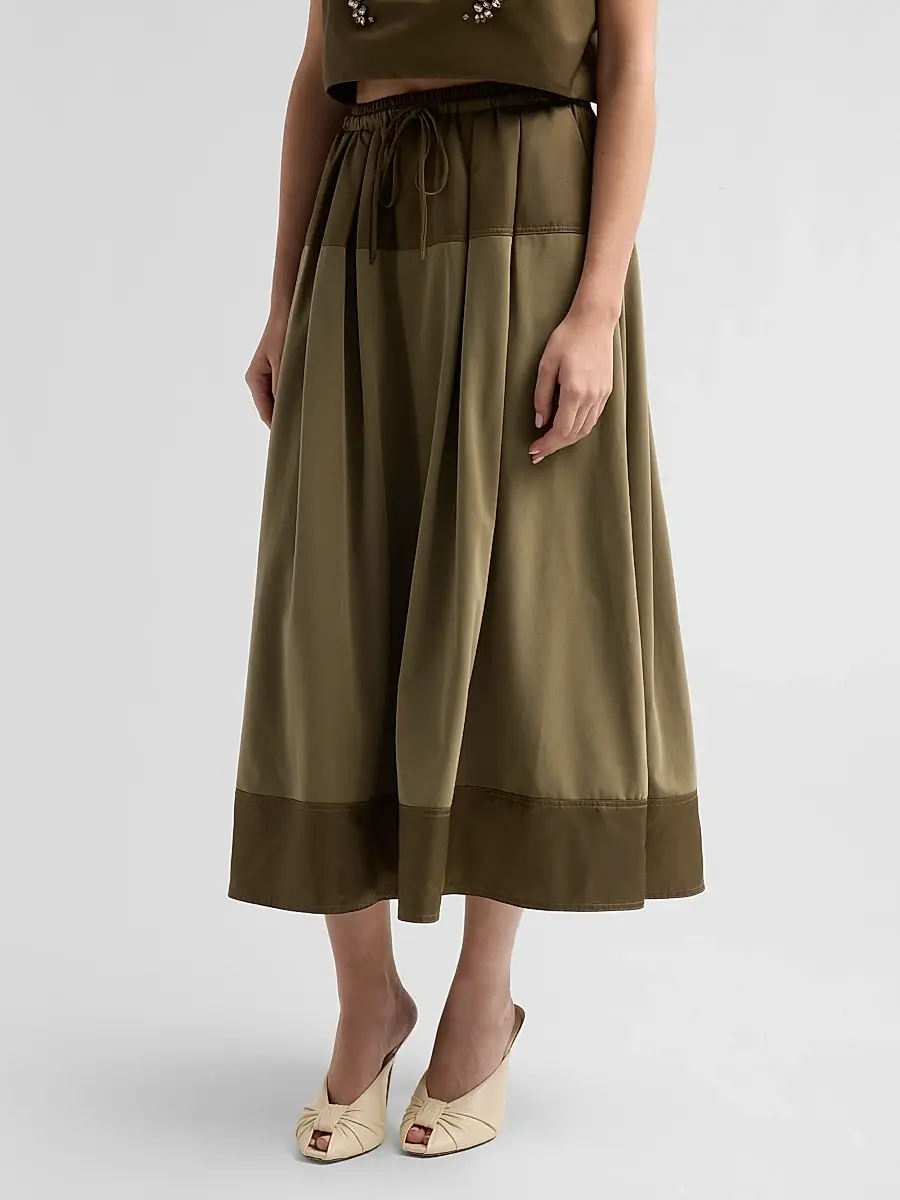 Cinq à Sept Women's Elisabetta Colorblocked Midi Skirt | Thumbnail 4 Cinq à Sept Women's Elisabetta Colorblocked Midi Skirt | Thumbnail 4