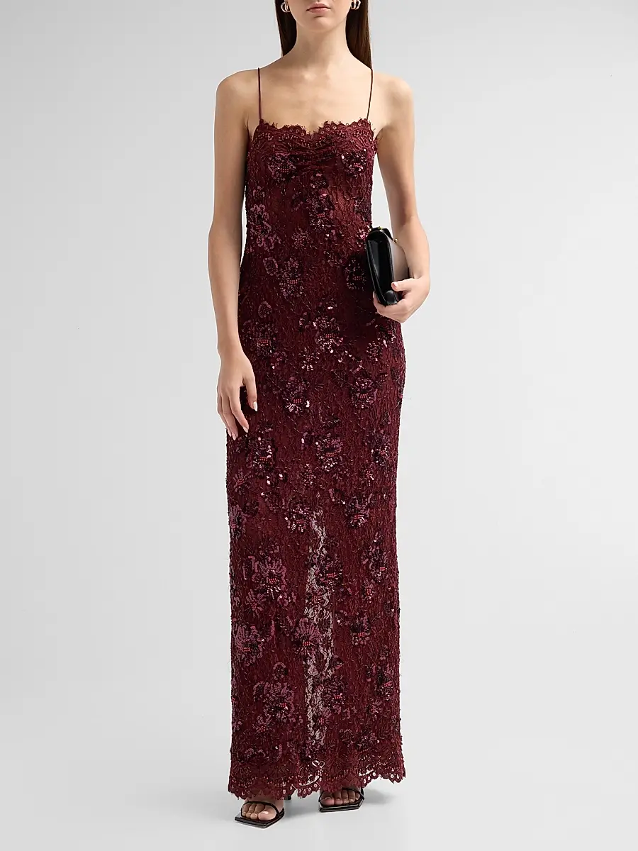 LoveShackFancy Women's Ciona Embellished Lace Sweetheart Gown | Thumbnail 2 LoveShackFancy Women's Ciona Embellished Lace Sweetheart Gown | Thumbnail 2