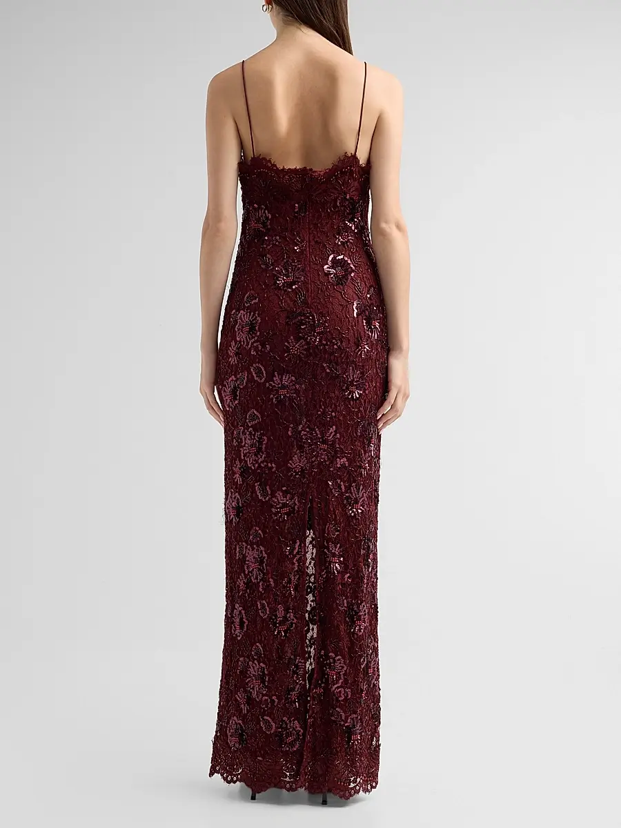 LoveShackFancy Women's Ciona Embellished Lace Sweetheart Gown | Thumbnail 3 LoveShackFancy Women's Ciona Embellished Lace Sweetheart Gown | Thumbnail 3