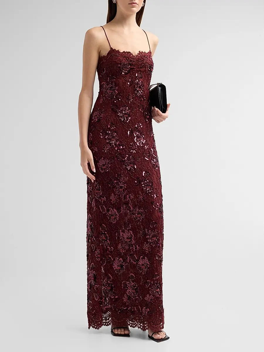 LoveShackFancy Women's Ciona Embellished Lace Sweetheart Gown | Thumbnail 4 LoveShackFancy Women's Ciona Embellished Lace Sweetheart Gown | Thumbnail 4