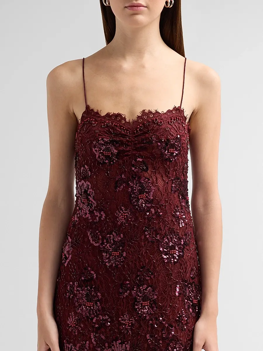 LoveShackFancy Women's Ciona Embellished Lace Sweetheart Gown | Thumbnail 5 LoveShackFancy Women's Ciona Embellished Lace Sweetheart Gown | Thumbnail 5