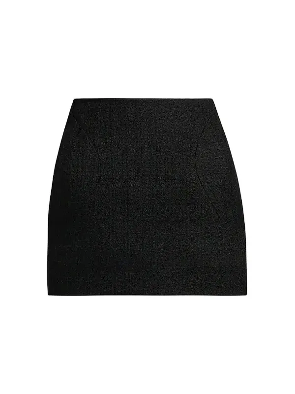 Women's Molded Wool-Mohair Mini Skirt Women's Molded Wool-Mohair Mini Skirt