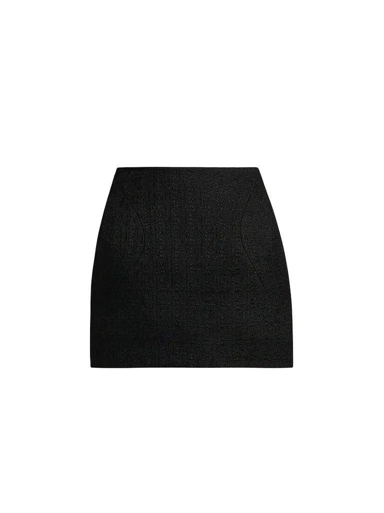 Alexander McQueen Women's Molded Wool-Mohair Mini Skirt | Image 1 Alexander McQueen Women's Molded Wool-Mohair Mini Skirt | Image 1