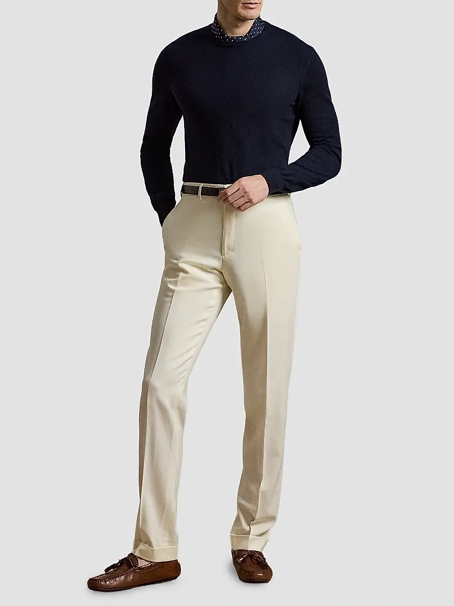Ralph Lauren Purple Label Men's Cashmere Crewneck Sweater | Thumbnail 2 Ralph Lauren Purple Label Men's Cashmere Crewneck Sweater | Thumbnail 2