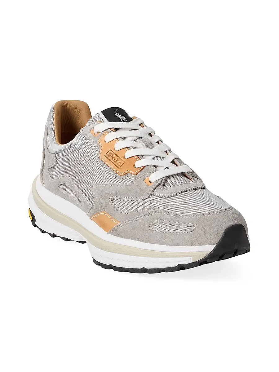 Polo Ralph Lauren Men's Nylon & Suede Low-Top Sneakers | Thumbnail 2