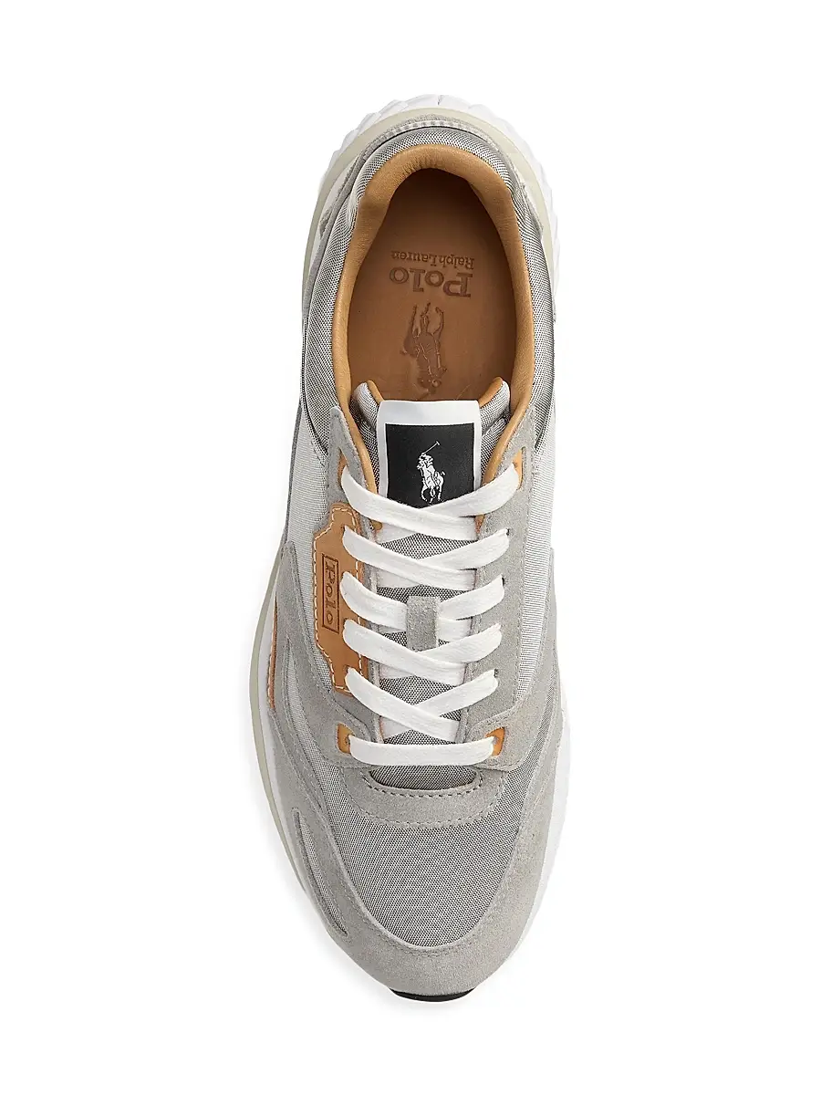 Polo Ralph Lauren Men's Nylon & Suede Low-Top Sneakers | Thumbnail 4