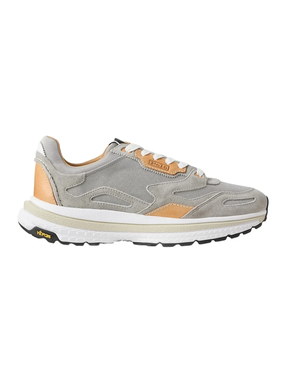 Men's Nylon & Suede Low-Top Sneakers Men's Nylon & Suede Low-Top Sneakers