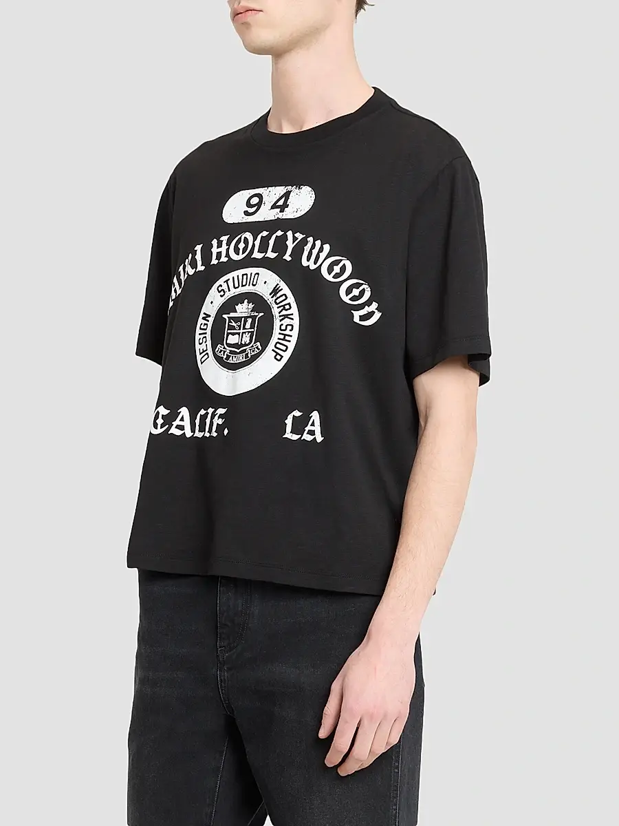 AMIRI Men's Collegiate Logo Boxy T-Shirt | Thumbnail 4 AMIRI Men's Collegiate Logo Boxy T-Shirt | Thumbnail 4
