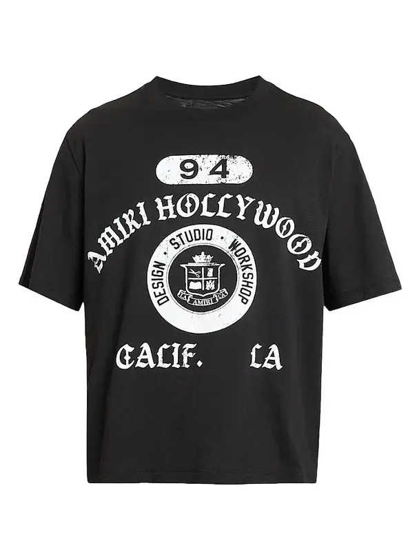 AMIRI Men's Collegiate Logo Boxy T-Shirt