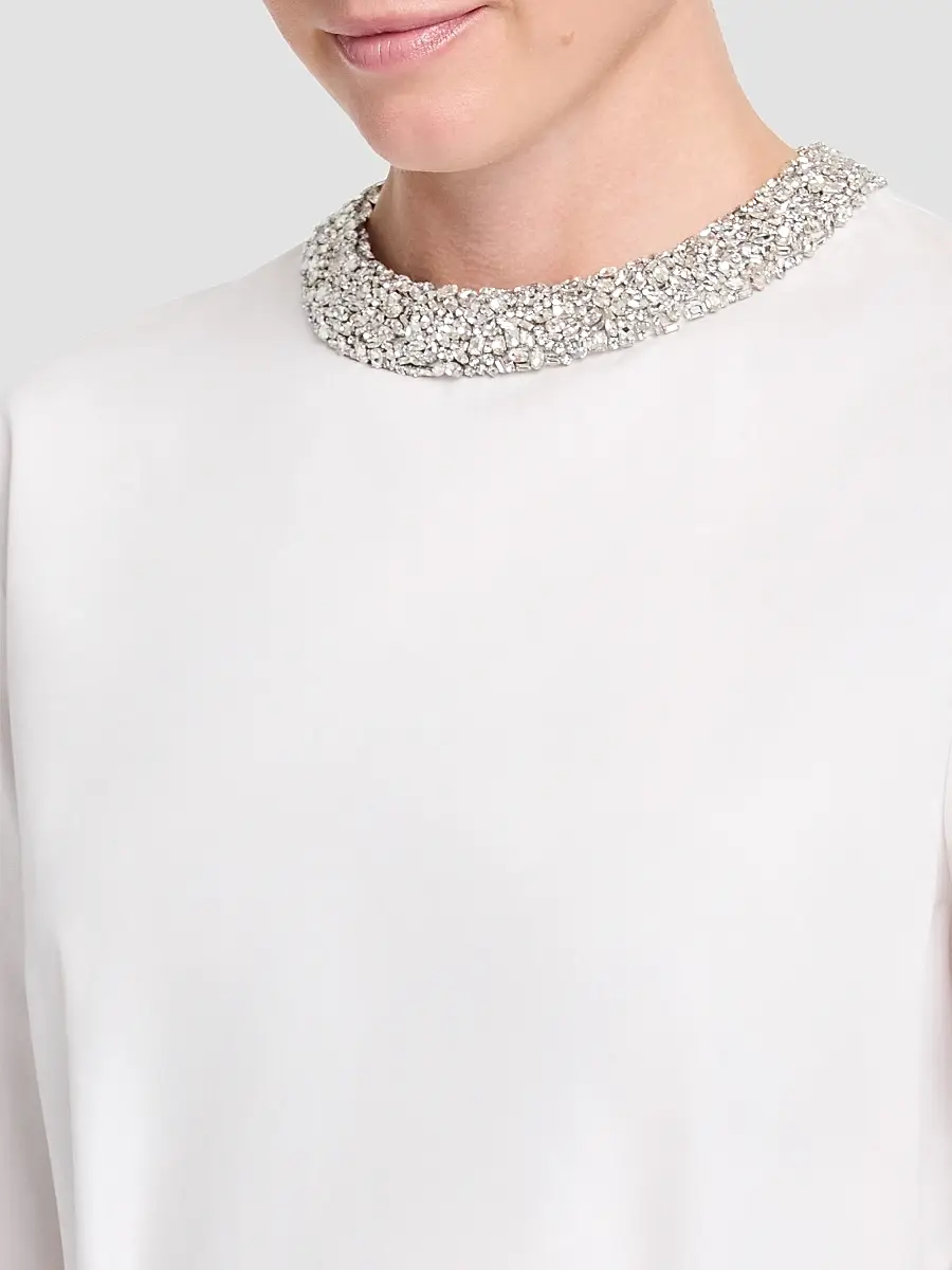 TWP Women's Crystal-Embellished Tie-Waist Top | Thumbnail 5