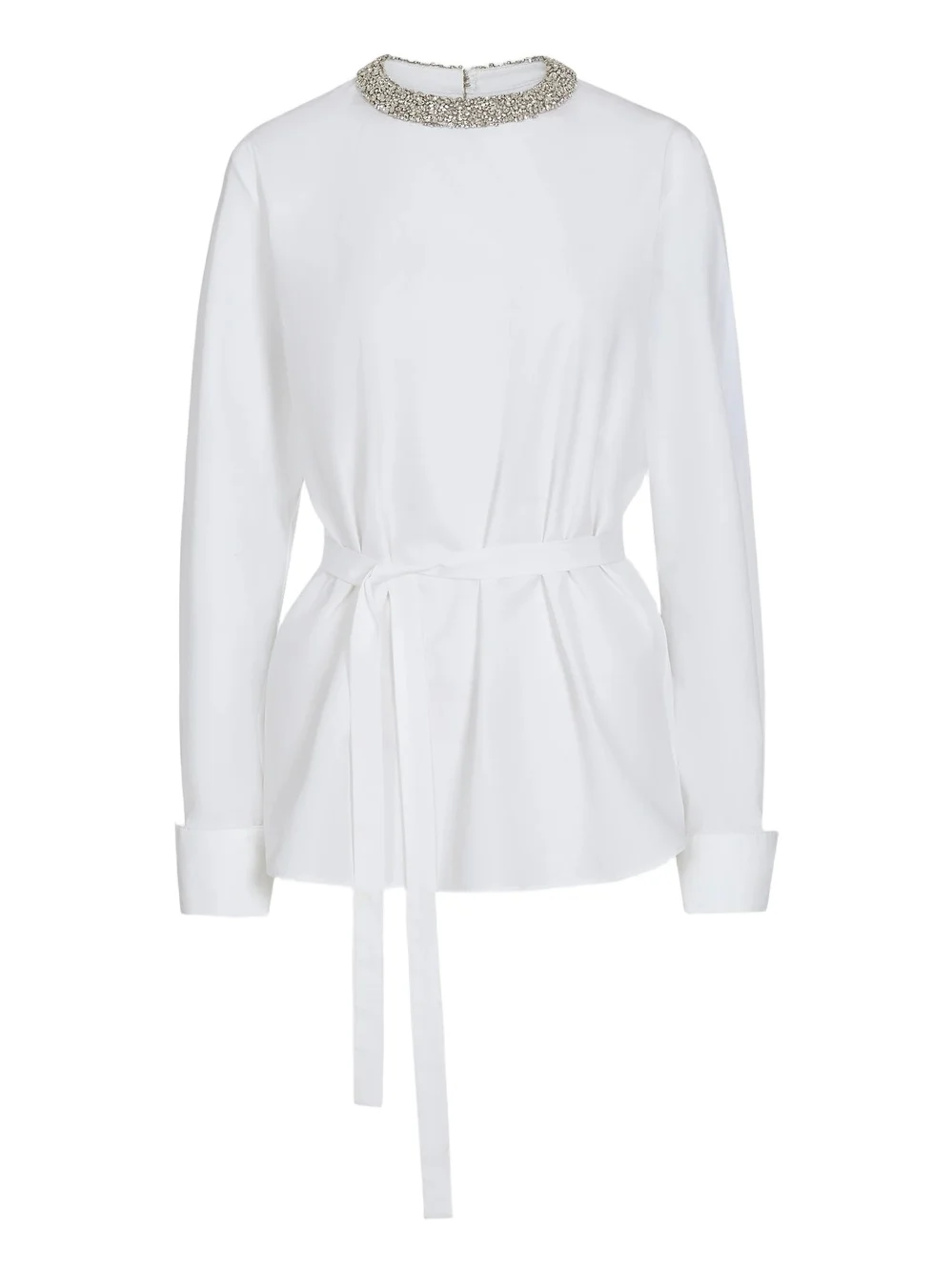 Women's Crystal-Embellished Tie-Waist Top Women's Crystal-Embellished Tie-Waist Top