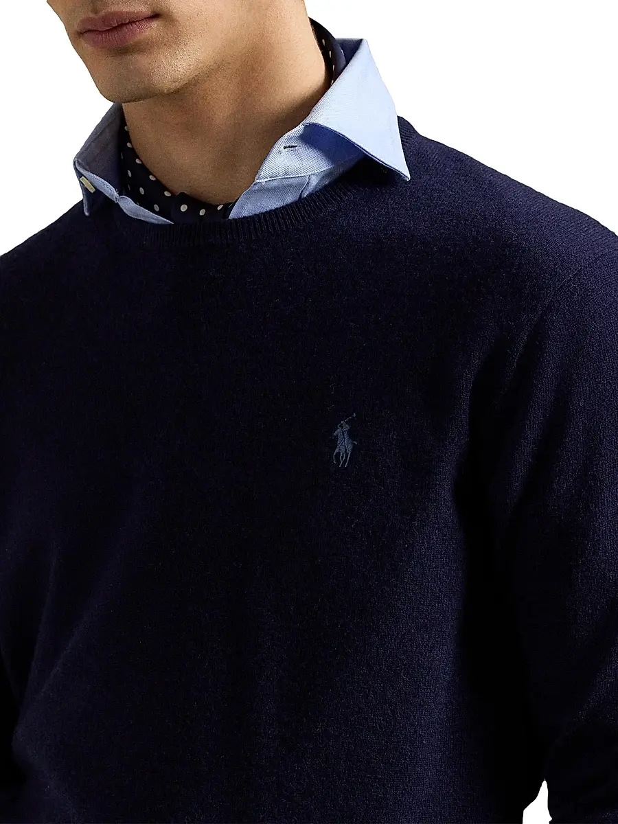 Polo Ralph Lauren Men's Logo-Embroidered Wool Sweater | Thumbnail 5
