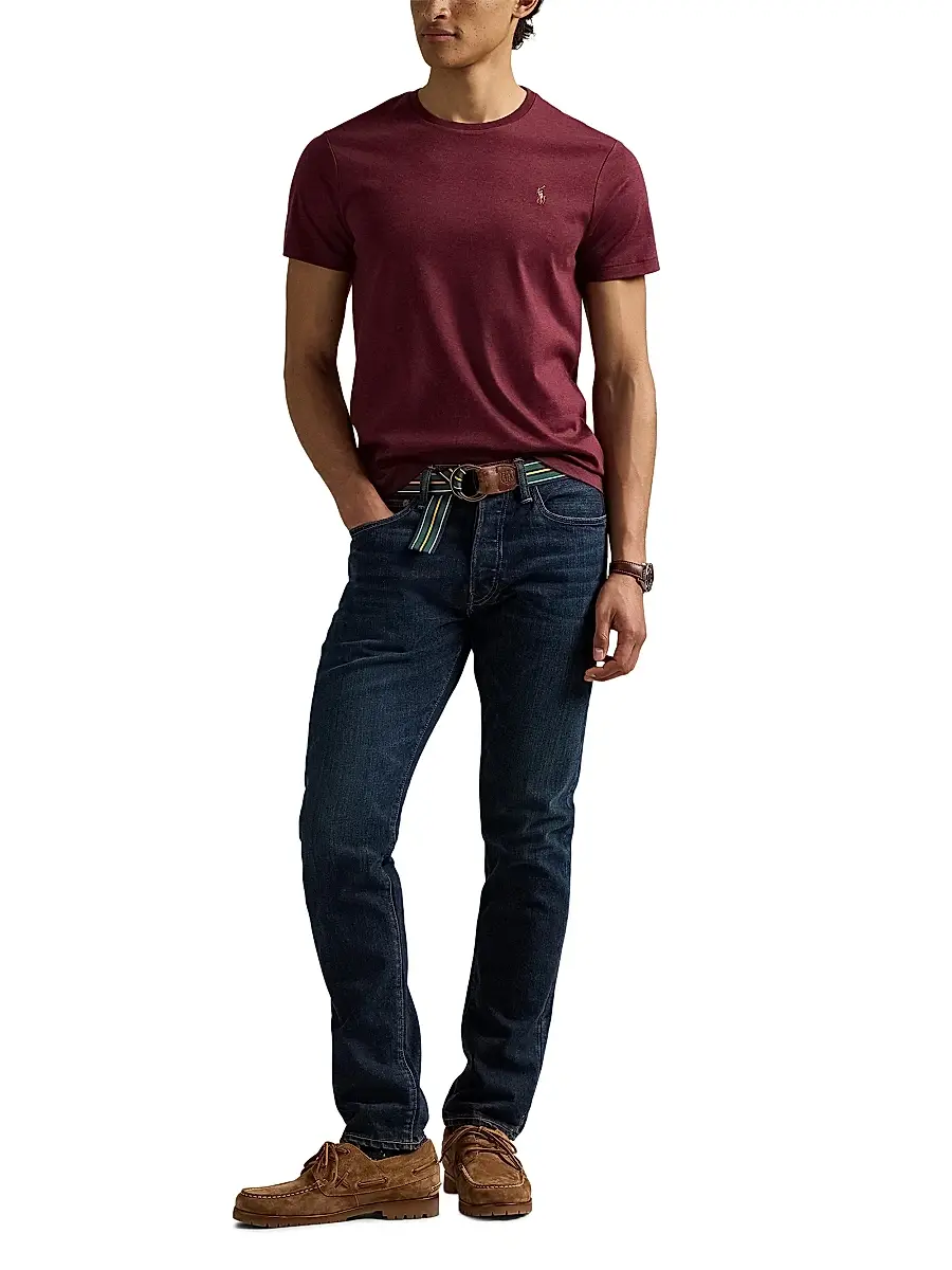 Polo Ralph Lauren Men's Cotton Jersey Crewneck T-Shirt | Thumbnail 2 Polo Ralph Lauren Men's Cotton Jersey Crewneck T-Shirt | Thumbnail 2