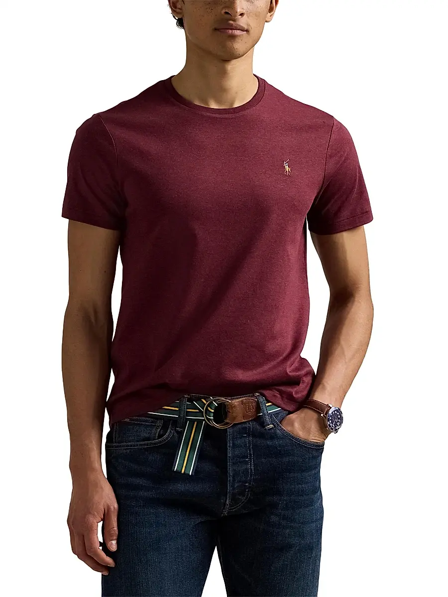 Polo Ralph Lauren Men's Cotton Jersey Crewneck T-Shirt | Thumbnail 3 Polo Ralph Lauren Men's Cotton Jersey Crewneck T-Shirt | Thumbnail 3