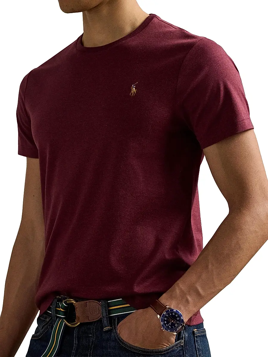 Polo Ralph Lauren Men's Cotton Jersey Crewneck T-Shirt | Thumbnail 5 Polo Ralph Lauren Men's Cotton Jersey Crewneck T-Shirt | Thumbnail 5