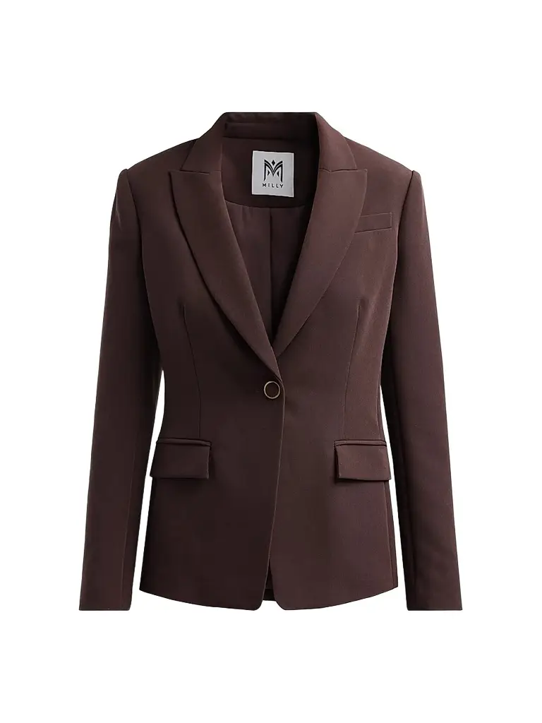 Milly Women's Avery Cady Single-Breasted Blazer | Image 1 Milly Women's Avery Cady Single-Breasted Blazer | Image 1
