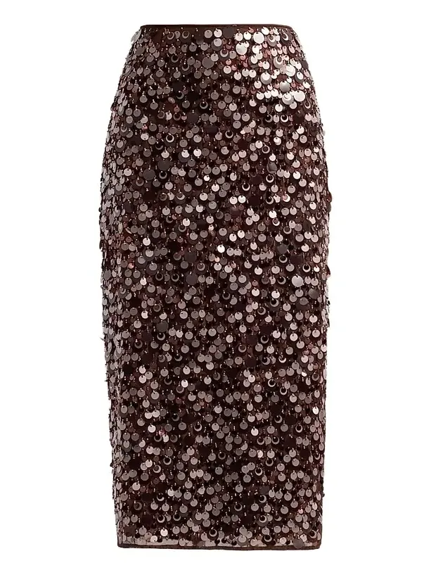 Women's Roxanne Paillette Midi Skirt