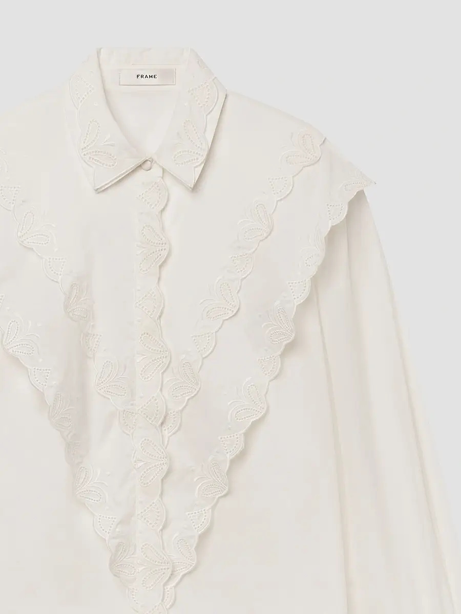 Frame Women's The Poplin Equestrian Shirt | Thumbnail 6 Frame Women's The Poplin Equestrian Shirt | Thumbnail 6