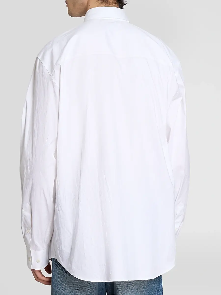 Dries Van Noten Men's Caper Embellished Cotton Poplin Shirt | Thumbnail 3 Dries Van Noten Men's Caper Embellished Cotton Poplin Shirt | Thumbnail 3