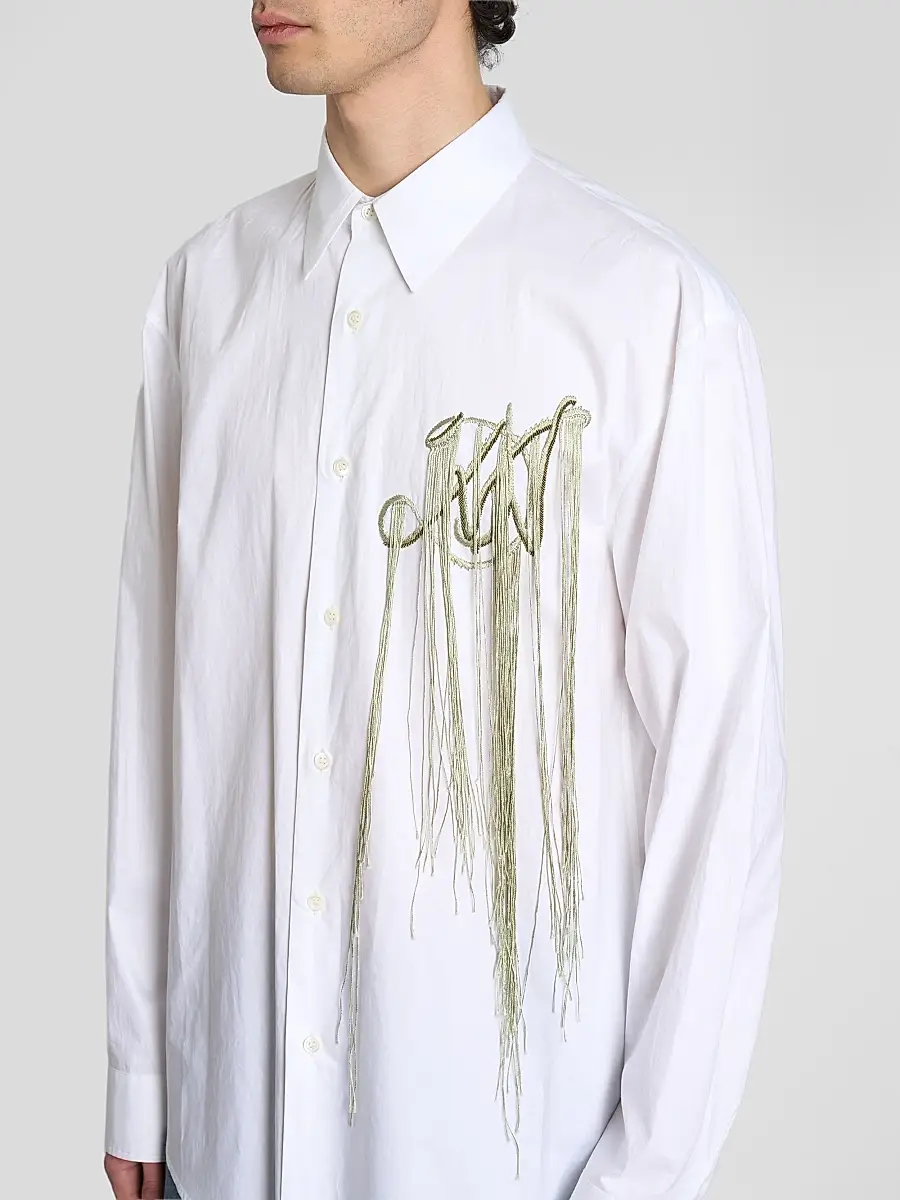 Dries Van Noten Men's Caper Embellished Cotton Poplin Shirt | Thumbnail 5 Dries Van Noten Men's Caper Embellished Cotton Poplin Shirt | Thumbnail 5