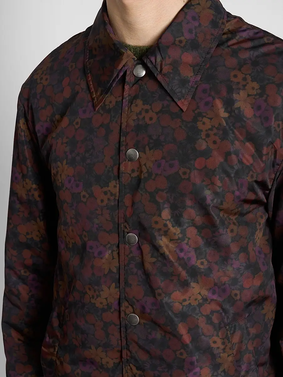Dries Van Noten Men's Floral-Print Nylon Coach's Jacket | Thumbnail 5 Dries Van Noten Men's Floral-Print Nylon Coach's Jacket | Thumbnail 5