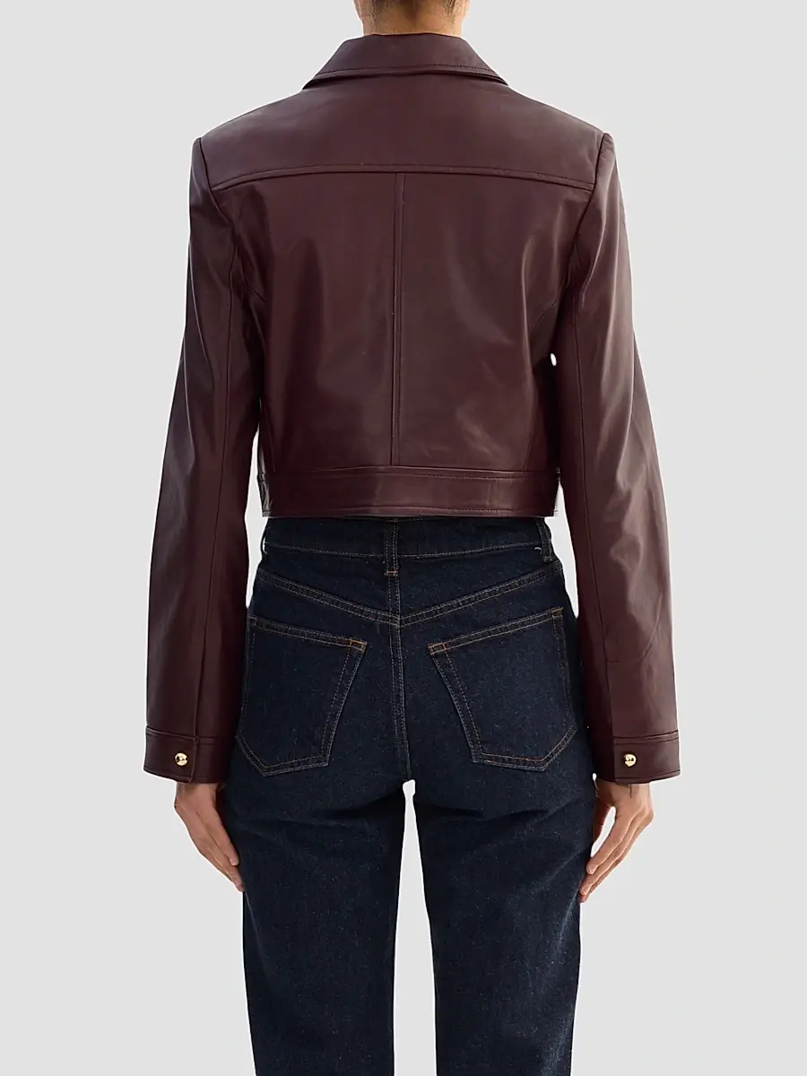 LAMARQUE Women's Lorena Lambskin Leather Jacket | Thumbnail 3 LAMARQUE Women's Lorena Lambskin Leather Jacket | Thumbnail 3