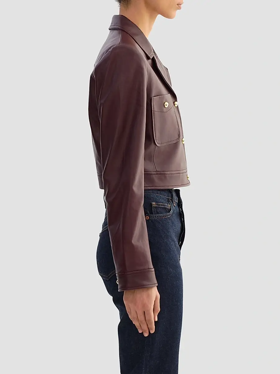 LAMARQUE Women's Lorena Lambskin Leather Jacket | Thumbnail 6 LAMARQUE Women's Lorena Lambskin Leather Jacket | Thumbnail 6