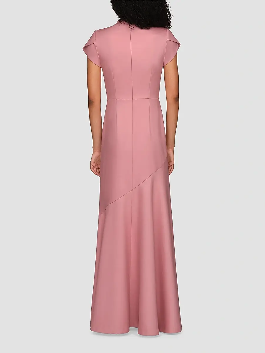 Kay Unger Women's Morrigan Beaded Crepe A-Line Gown | Thumbnail 3 Kay Unger Women's Morrigan Beaded Crepe A-Line Gown | Thumbnail 3