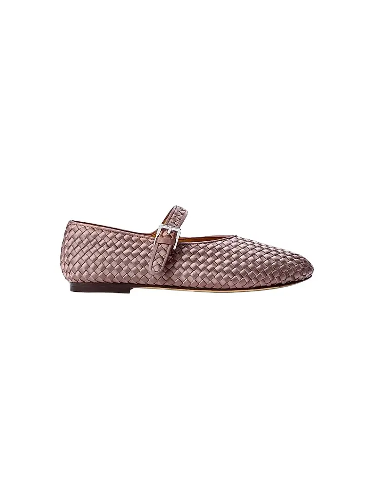 Naghedi Women's Marais Satin Mary Jane Flats | Image 1 Naghedi Women's Marais Satin Mary Jane Flats | Image 1