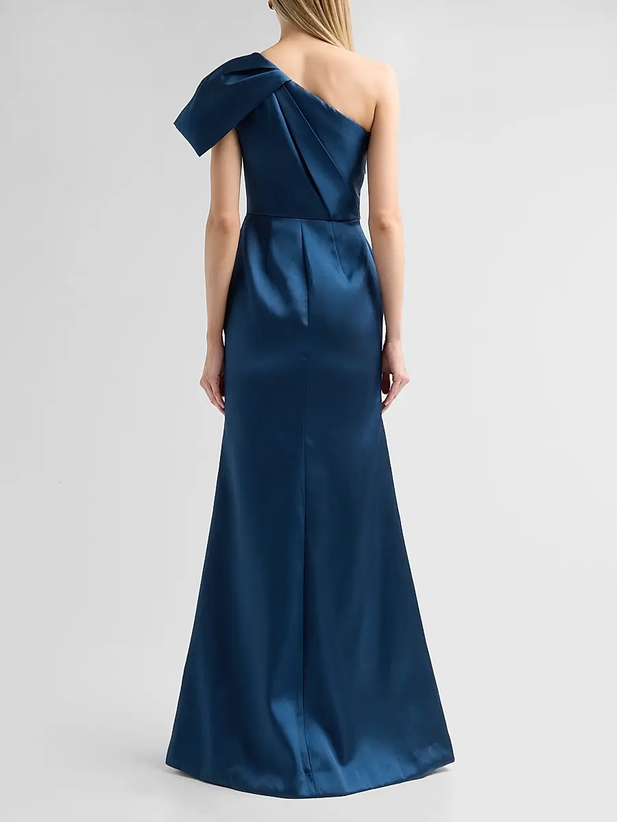 THEIA Women's Cathy One-Shoulder Bow Gown | Thumbnail 3 THEIA Women's Cathy One-Shoulder Bow Gown | Thumbnail 3