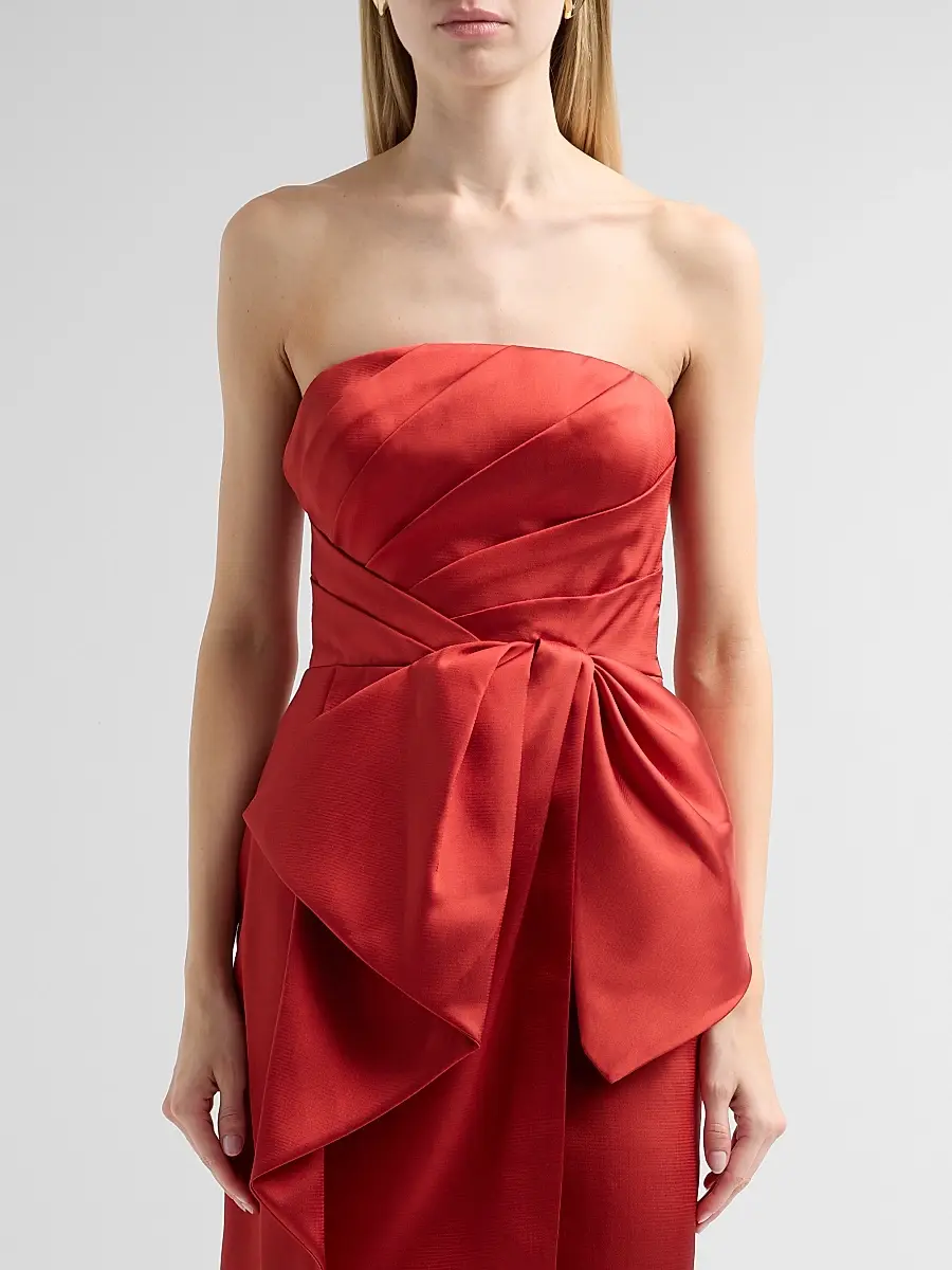 THEIA Women's Dorothea Draped Bow Dress | Thumbnail 5 THEIA Women's Dorothea Draped Bow Dress | Thumbnail 5