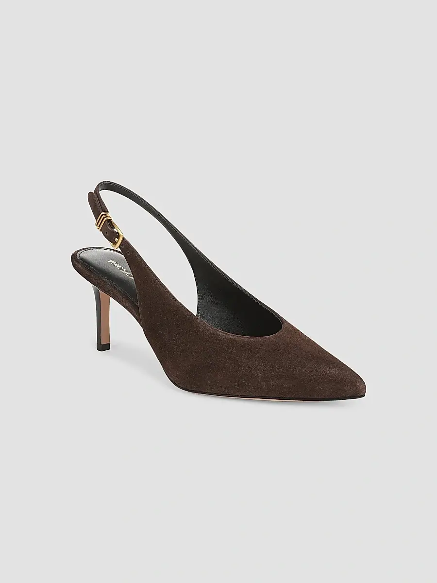 Veronica Beard Women's Luciana 70MM Suede Slingback Pumps | Thumbnail 2 Veronica Beard Women's Luciana 70MM Suede Slingback Pumps | Thumbnail 2