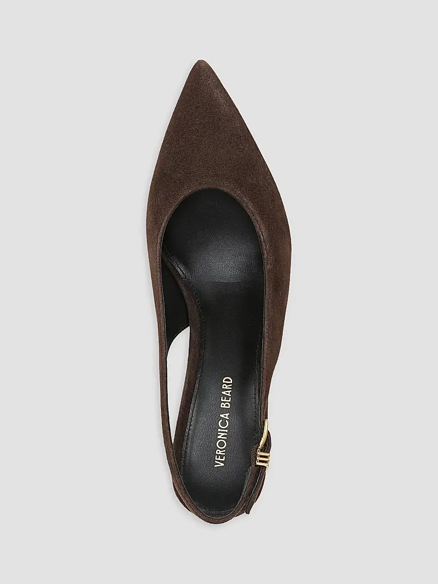 Veronica Beard Women's Luciana 70MM Suede Slingback Pumps | Thumbnail 4 Veronica Beard Women's Luciana 70MM Suede Slingback Pumps | Thumbnail 4