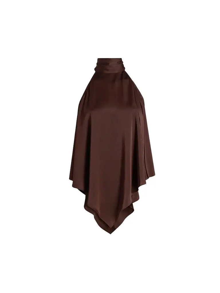 Women's Lightweight Satin Handkerchief Top