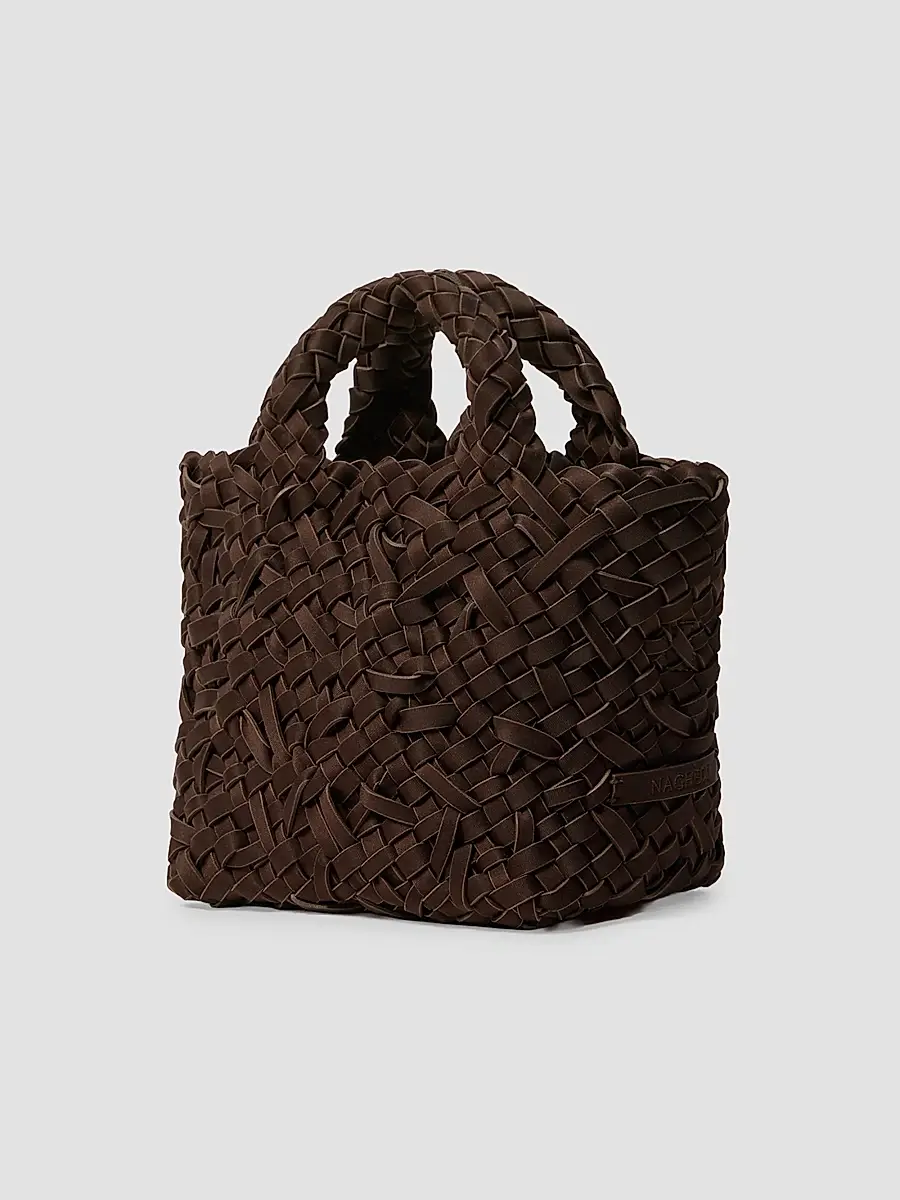 Naghedi Women's St. Barths Petit Nest Weave Top Handle Bag | Thumbnail 4 Naghedi Women's St. Barths Petit Nest Weave Top Handle Bag | Thumbnail 4