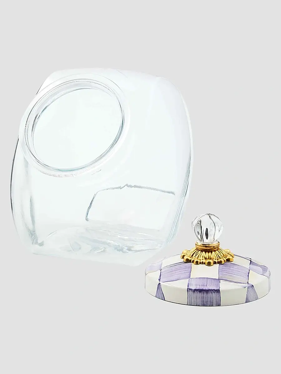 MacKenzie-Childs Violet Check Sweets Jar | Thumbnail 3 MacKenzie-Childs Violet Check Sweets Jar | Thumbnail 3