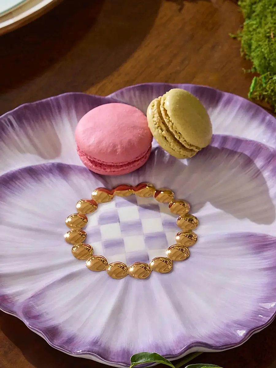 MacKenzie-Childs Pansy Party Ceramic Dessert Plates 4-Piece Set | Thumbnail 4 MacKenzie-Childs Pansy Party Ceramic Dessert Plates 4-Piece Set | Thumbnail 4